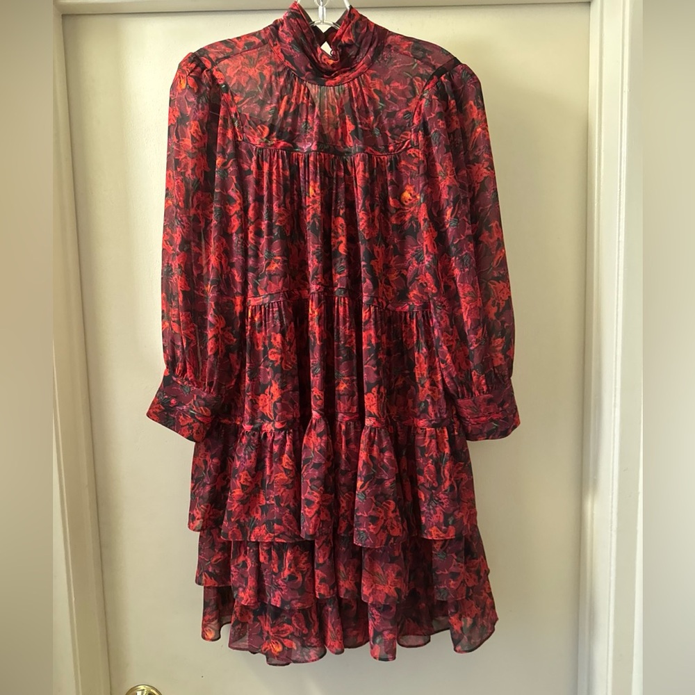 Cinq à Sept Women's Stargazer Lilies Riva Dress sz 2